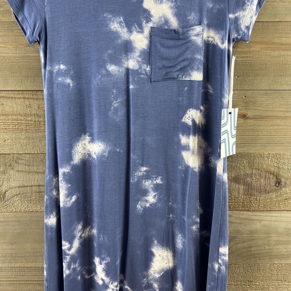 Market & Spruce Womens Dress Short Sleeve Tshirt Tie Dye Cloud Size Small - Picture 3 of 6